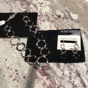 Nine West necklace and earrings